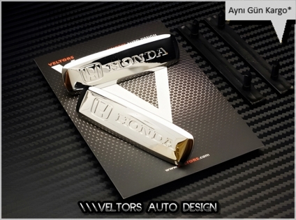 Honda Döşeme Paspas Logo Amblem Seti