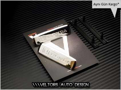 Honda Döşeme Paspas Logo Amblem Seti