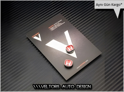 Honda Red Anahtarlık Kumanda Logo Amblem Seti