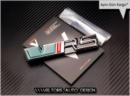 Skoda VRS RS Ön Izgara Logo Amblem Seti Skoda VRS RS Ön Izgara Logo Amblem Seti