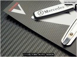 Mercedes Döşeme Paspas Logo Amblem Seti