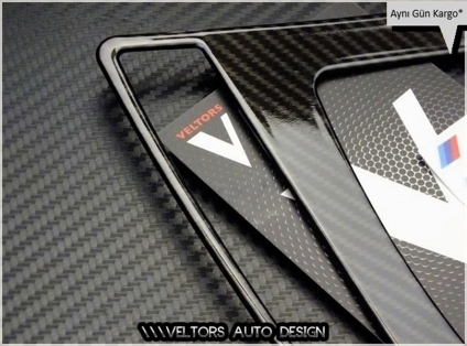 BMW F30 F34 F35 3 ve GT Serisi Carbon Vites Körük Çerçevesi