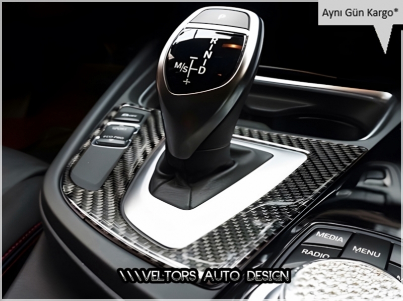 BMW F30 F34 F35 3 ve GT Serisi Carbon Vites Körük Çerçevesi BMW F30 F34 F35 3 ve GT Serisi Carbon Vites Körük Çerçevesi