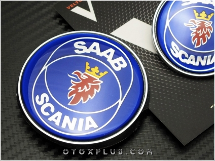 Saab Orjinal Kaput Bagaj Logo Amblem Seti