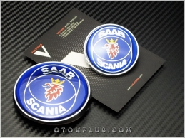 Saab Orjinal Kaput Bagaj Logo Amblem Seti