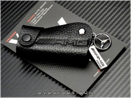 Mercedes AMG Logo Amblem Gerçek Deri AMG Anahtarlık