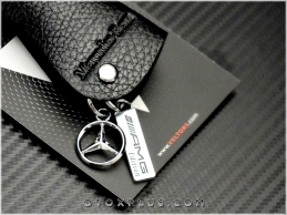 Mercedes AMG Logo Amblem Gerçek Deri AMG Anahtarlık