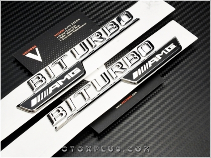 Mercedes AMG BiTurbo Logo Amblem Seti