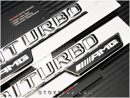 Mercedes AMG BiTurbo Logo Amblem Seti
