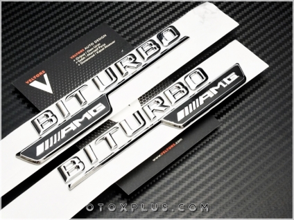 Mercedes AMG BiTurbo Logo Amblem Seti