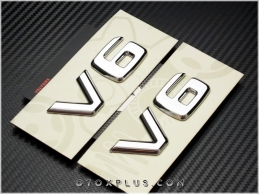 Mercedes V6 Yan Logo Amblem Seti