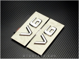 Mercedes V6 Yan Logo Amblem Seti