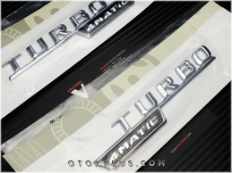 Mercedes AMG Turbo 4 Matic Logo Amblem Seti Mercedes AMG Turbo 4 Matic Logo Amblem Seti