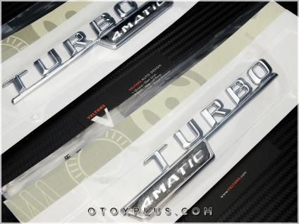 Mercedes AMG Turbo 4 Matic Logo Amblem Seti