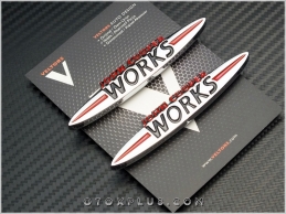 Mini John Cooper Works Yan Çamurluk Logo Amblem Seti Mini John Cooper Works Yan Çamurluk Logo Amblem Seti
