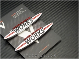 Mini John Cooper Works Yan Çamurluk Logo Amblem Seti Mini John Cooper Works Yan Çamurluk Logo Amblem Seti