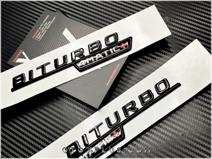 Mercedes Biturbo 4 Matic Logo Amblem Seti