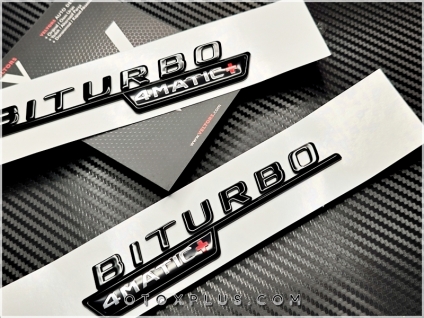 Mercedes Biturbo 4 Matic Logo Amblem Seti