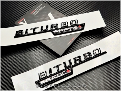 Mercedes Biturbo 4 Matic Logo Amblem Seti