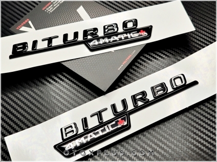 Mercedes Biturbo 4 Matic Logo Amblem Seti