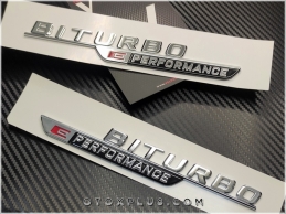 Mercedes Biturbo EPERFORMANCE Logo Amblem Seti