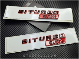 Mercedes Siyah Kırmızı BRABUS BITURBO 900 Logo Amblem Seti Mercedes Siyah Kırmızı BRABUS BITURBO 900 Logo Amblem Seti