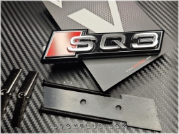 Audi Black Siyah SQ3 - S Q3 Ön Izgara Logo Amblem Seti