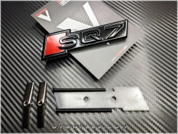 Audi Black Siyah SQ7 - S Q7 Ön Izgara Logo Amblem Seti