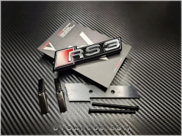 Audi A3 RS3 - RS 3 Ön Izgara Logo Amblem Seti