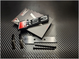 Audi A3 RS3 - RS 3 Ön Izgara Logo Amblem Seti