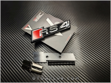 Audi A4 RS4 - RS 4 Ön Izgara Logo Amblem Seti