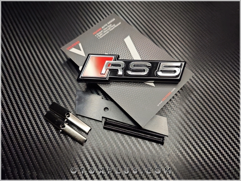 Audi A5 RS5 - RS 5 Ön Izgara Logo Amblem Seti