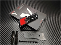 Audi Black / Siyah A3 S3 S 3 Ön Izgara Logo Amblem Seti