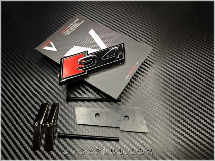 Audi Black / Siyah A4 S4 S 4 Ön Izgara Logo Amblem Seti