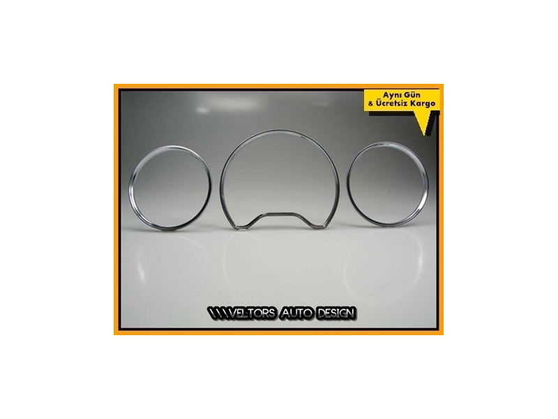 Mercedes W208 CLK Class Kadran Halka Gösterge Çerçeve Seti Mercedes W208 CLK Class Kadran Halka Gösterge Çerçeve Seti