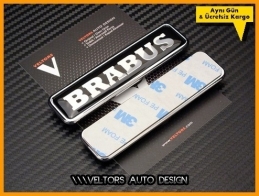 Mercedes Brabus Yan Yazı Logo Amblem Seti