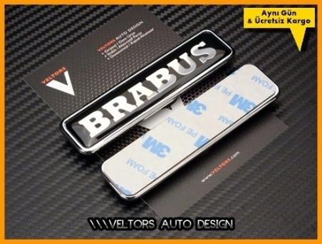 Mercedes Brabus Yan Yazı Logo Amblem Seti