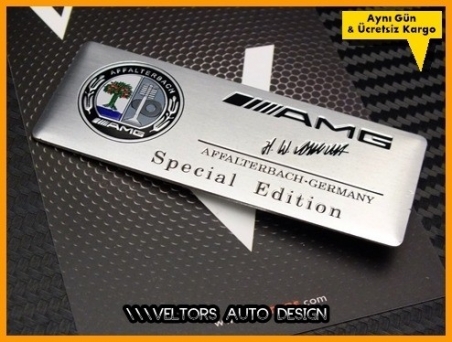 Mercedes AMG Affalterbach Plaket Logo Amblem