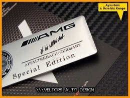Mercedes AMG Affalterbach Plaket Logo Amblem