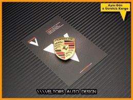 Porsche Airbag Direksiyon Logo Amblem