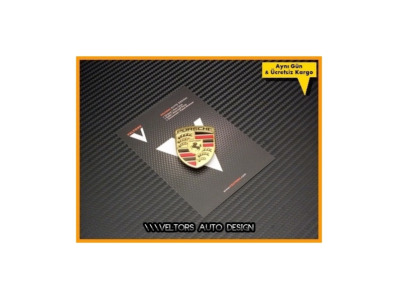 Porsche Airbag Direksiyon Logo Amblem