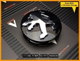 Peugeot Logo Amblem Jant Göbeği Göbek Kapak Seti