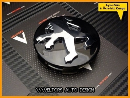 Peugeot Logo Amblem Jant Göbeği Göbek Kapak Seti