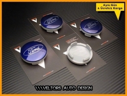 Ford Logo Amblem Orjinal Jant Göbeği Göbek Kapak Seti