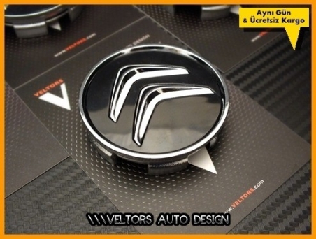 Citroen Logo Amblem Jant Göbeği Göbek Kapak Seti
