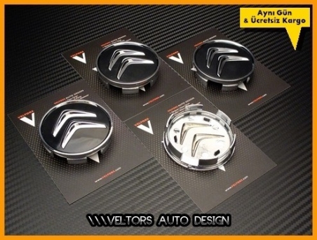 Citroen Logo Amblem Jant Göbeği Göbek Kapak Seti