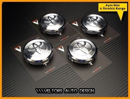 Toyota Logo Amblem Jant Göbeği Göbek Kapak Seti