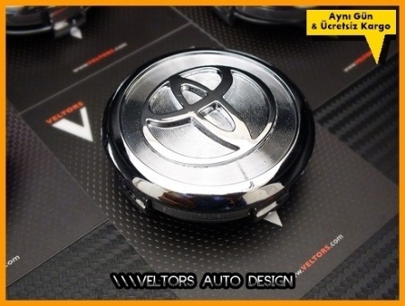 Toyota Logo Amblem Jant Göbeği Göbek Kapak Seti
