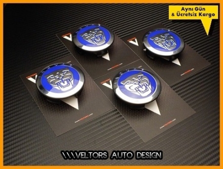 Jaguar Logo Amblem Jant Göbeği Göbek Kapak Seti