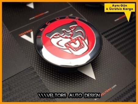 Jaguar Logo Amblem Jant Göbeği Göbek Kapak Seti